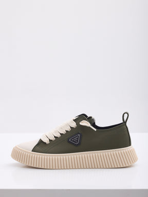 MAISON 9 PARIS Sneakers - Green Leather Plate