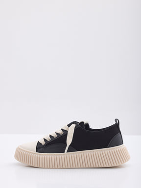 MAISON 9 PARIS Sneakers - Black Mix/Suede Canvas