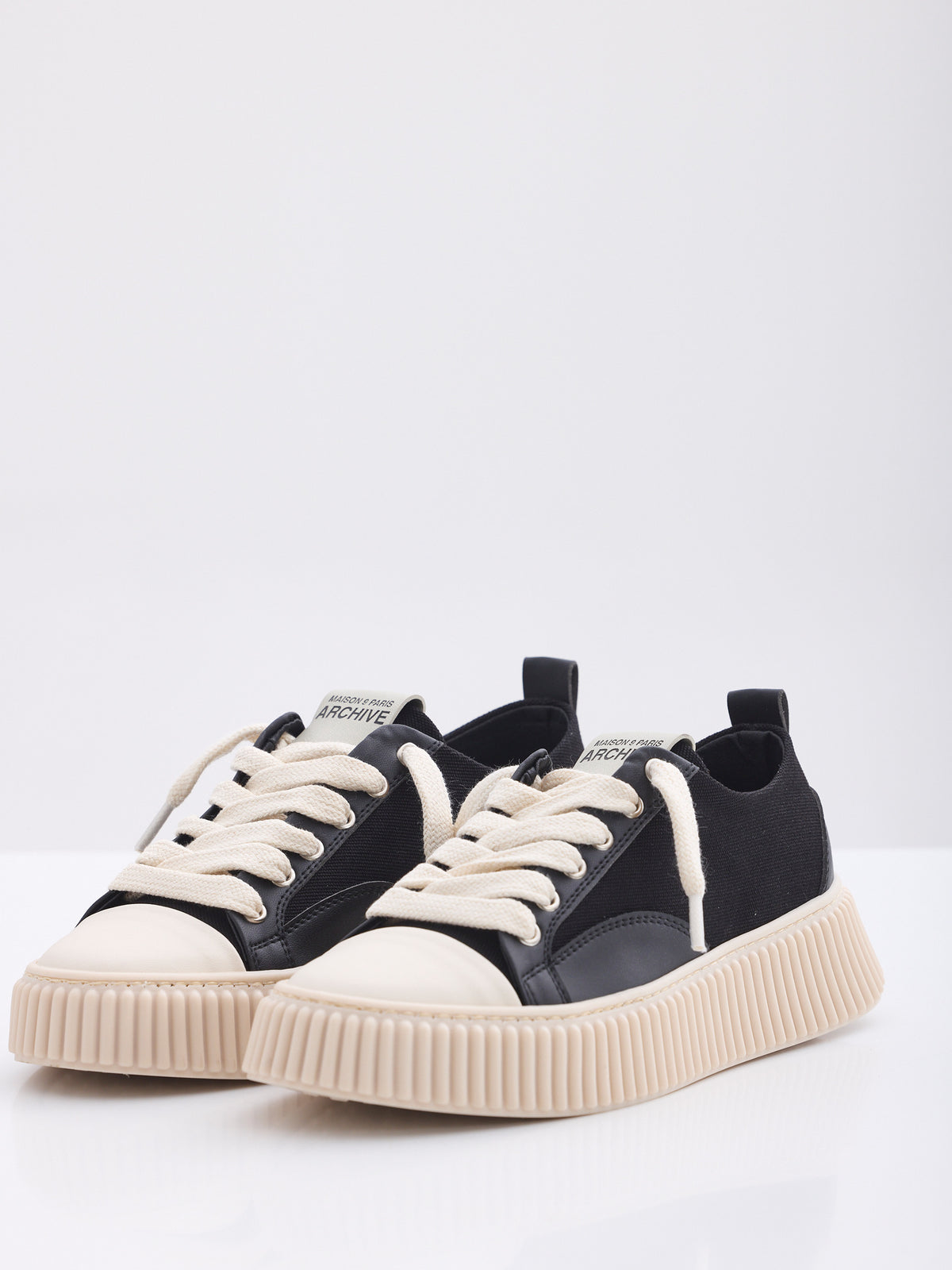 MAISON 9 PARIS Sneakers - Black Mix/Suede Canvas