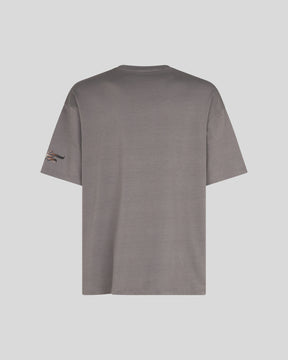 PHOBIA GREY T-SHIRT WITH SHARK PRINT