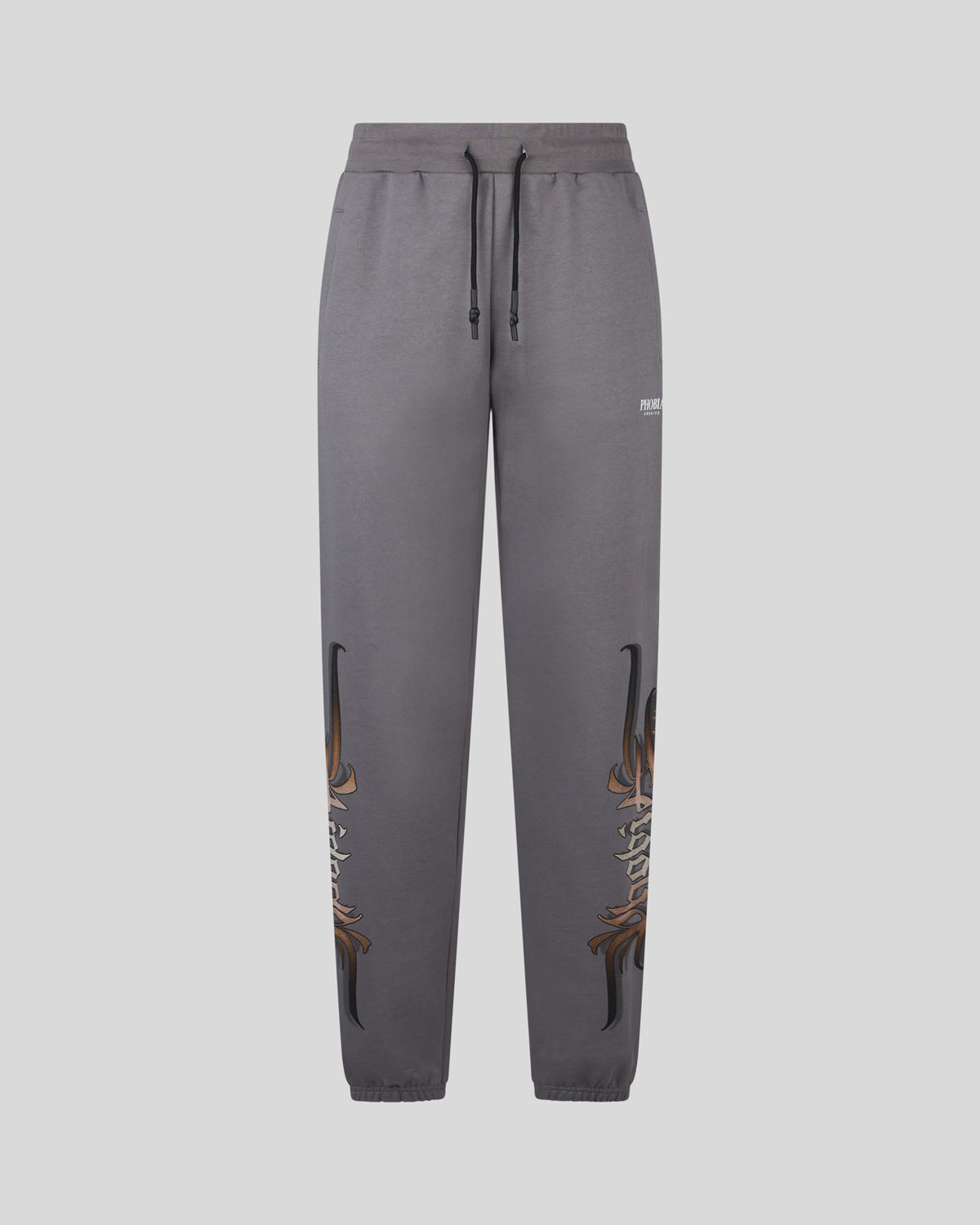 PHOBIA GREY PANT WITH GOTHIC SH PRINT