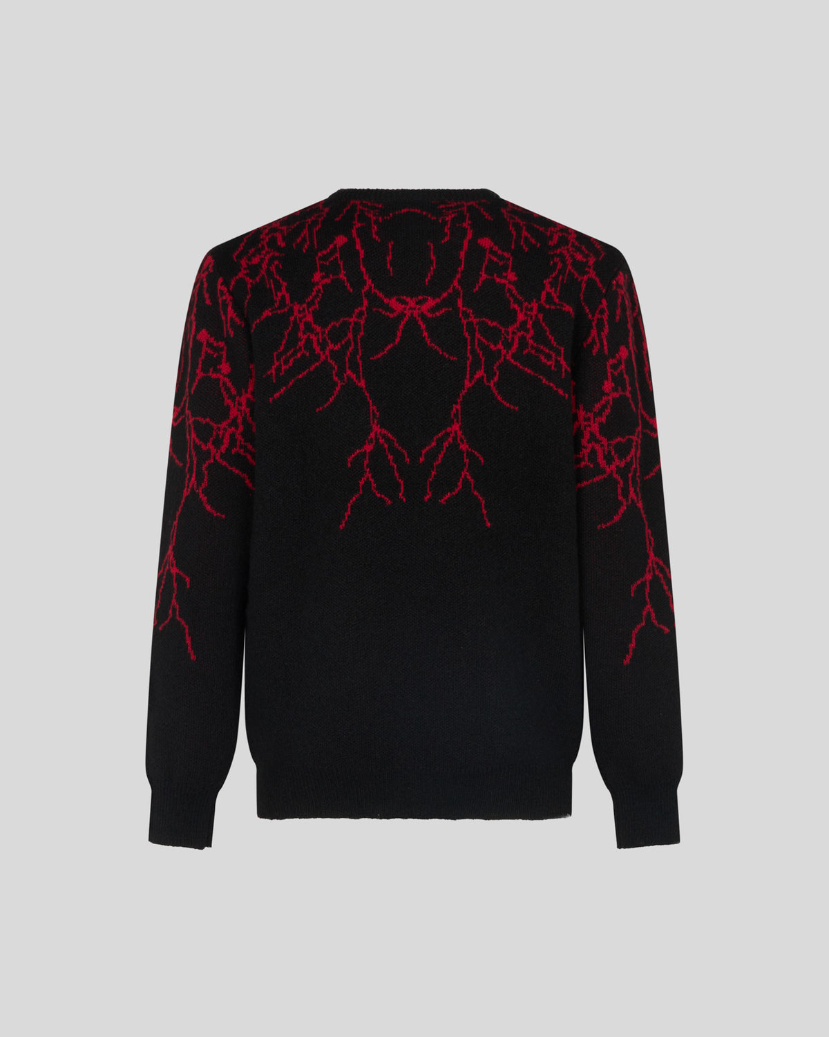 PHOBIA BLACK JUMPER WITH RED LIGHTNING