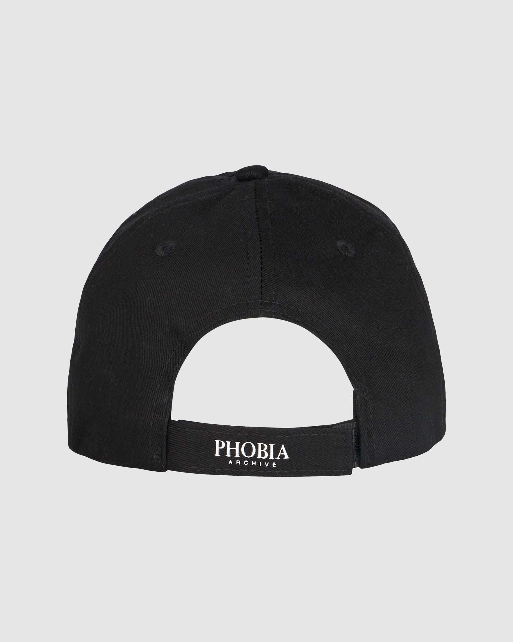 PHOBIA BLACK HAT WITH PURPLE LIGHTNING
