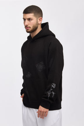 CREW x ANT Floral Embroidery Hoodie