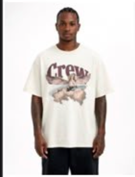Crew Milano T-Shirt Logo Print - White
