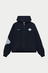 The Couture Club Motion Blurred Zip Through Hoodie