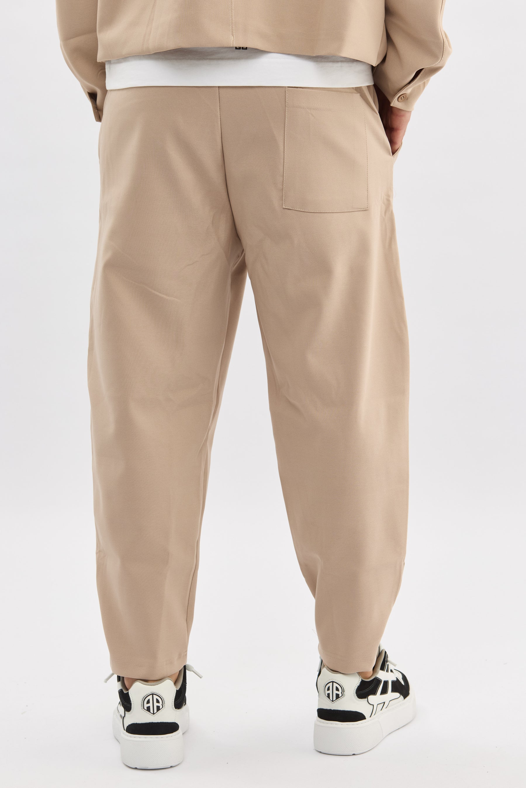 Crew Milano Beige Relaxed Joggers