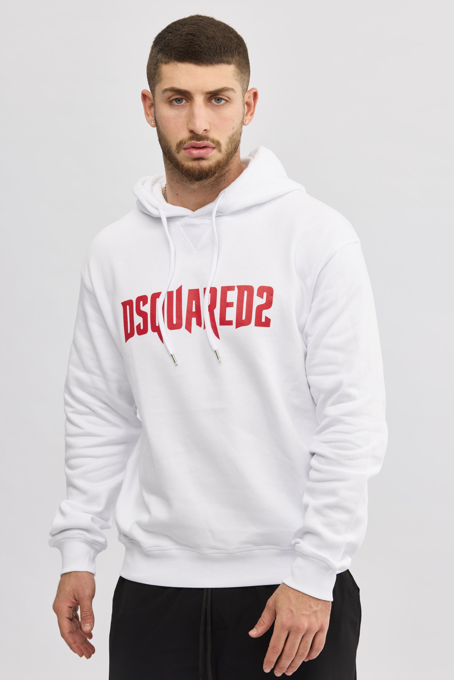 Dsquared2 White Logo Hoodie