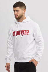 Dsquared2 White Logo Hoodie