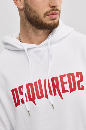 Dsquared2 White Logo Hoodie