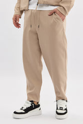 Crew Milano Beige Relaxed Joggers