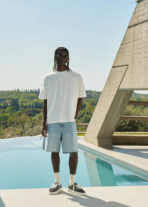 The Couture Club Denim Raw Edge Shorts
