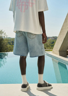 The Couture Club Denim Raw Edge Shorts