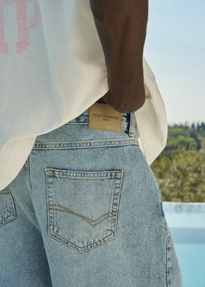 The Couture Club Denim Raw Edge Shorts