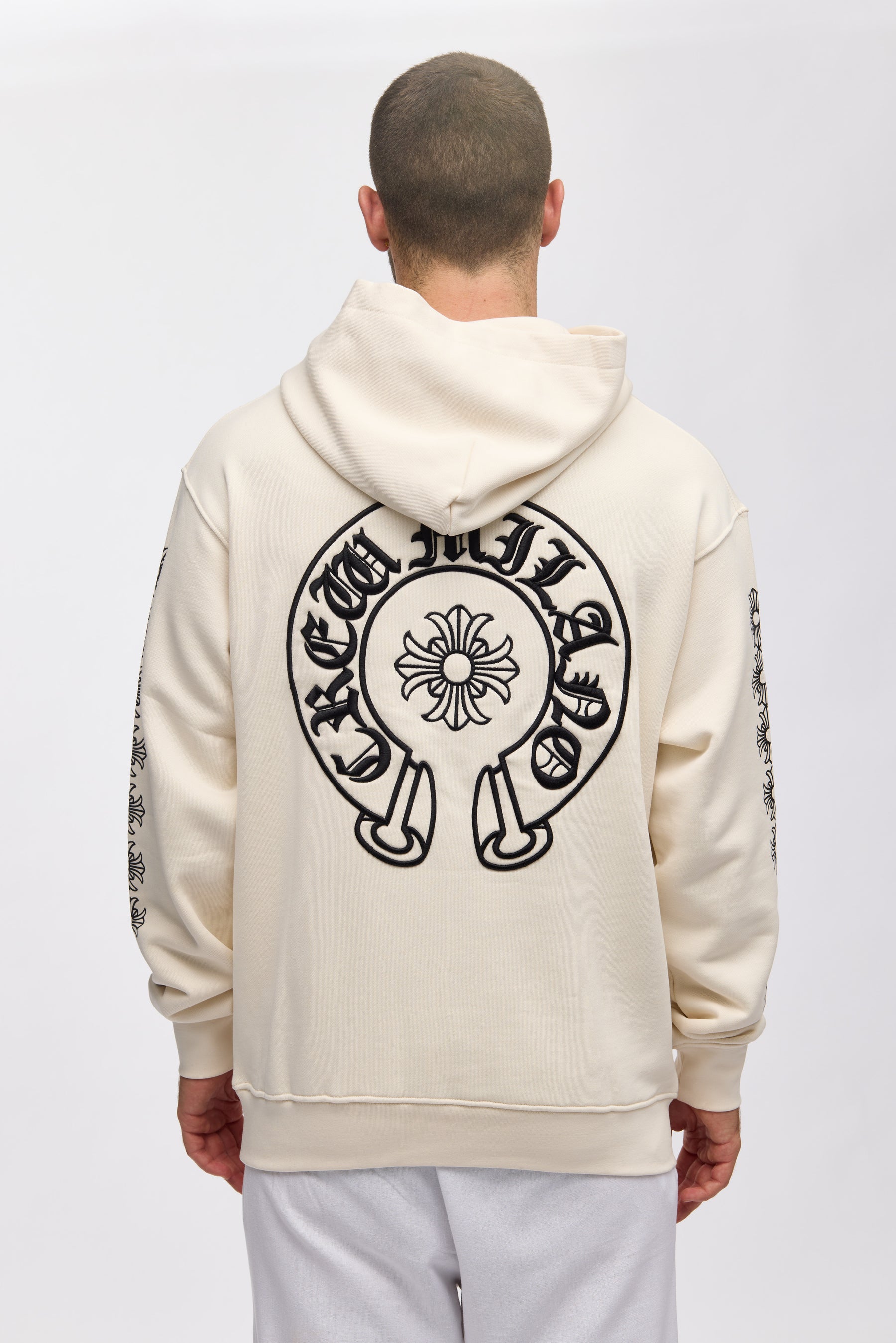 CREW MILANO 005 Monochrome Emblem Hoodie