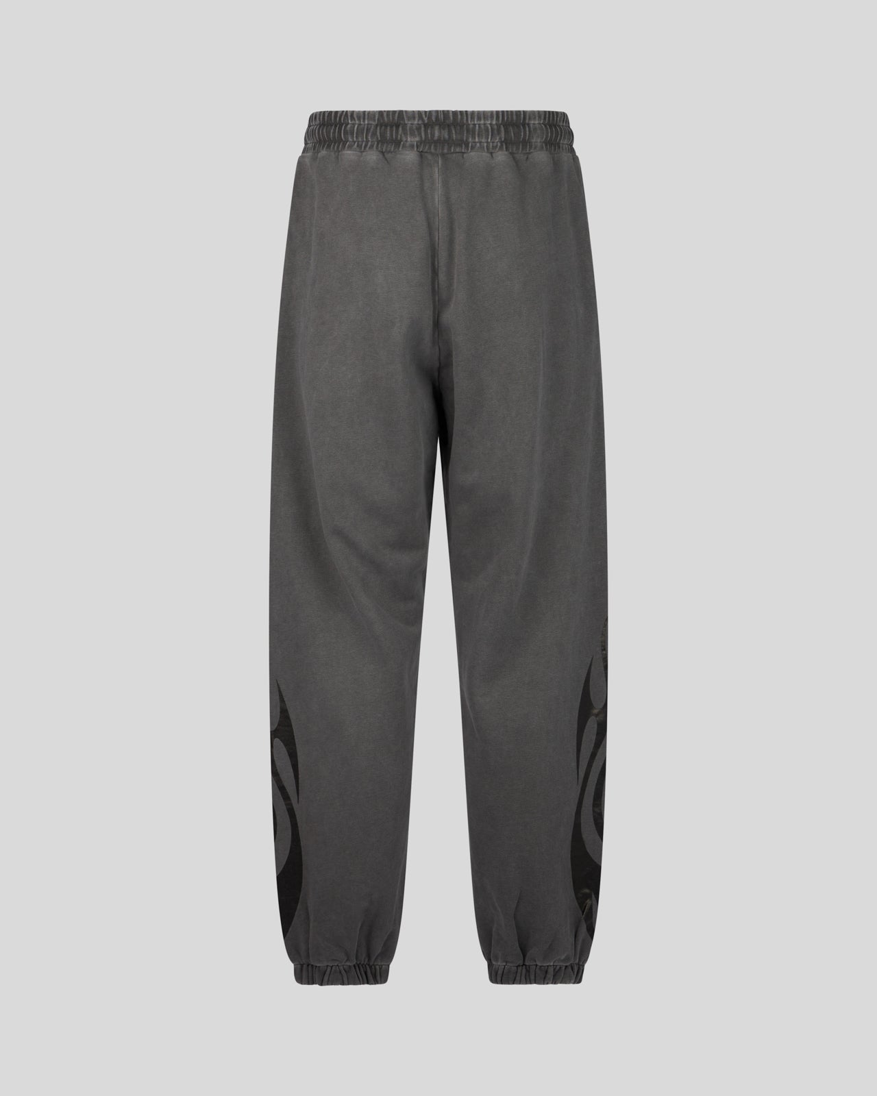 VISION OF SUPER STONEWASH PANTS WITH TRIBAL BLACK FLAMES