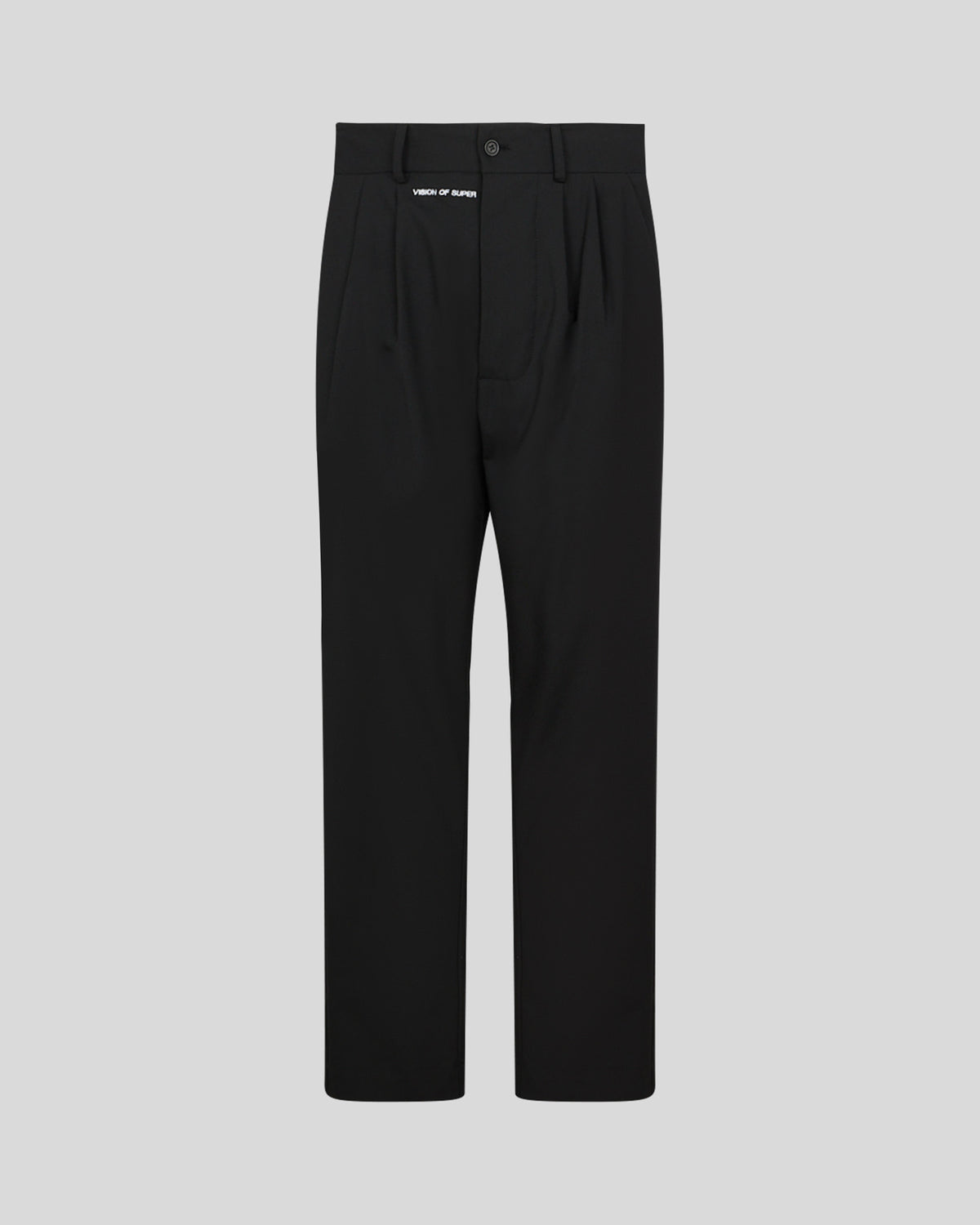 VISION OF SUPER BLACK TROUSERS WITH WHITE LOGO