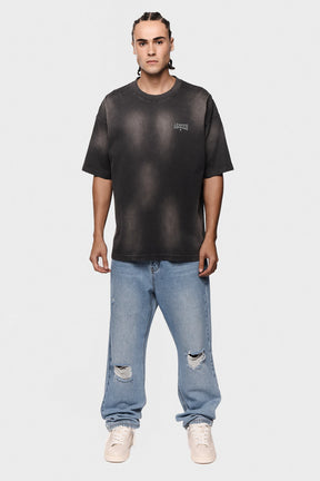 Ainker Cotton Wash 717 Gray T-Shirt