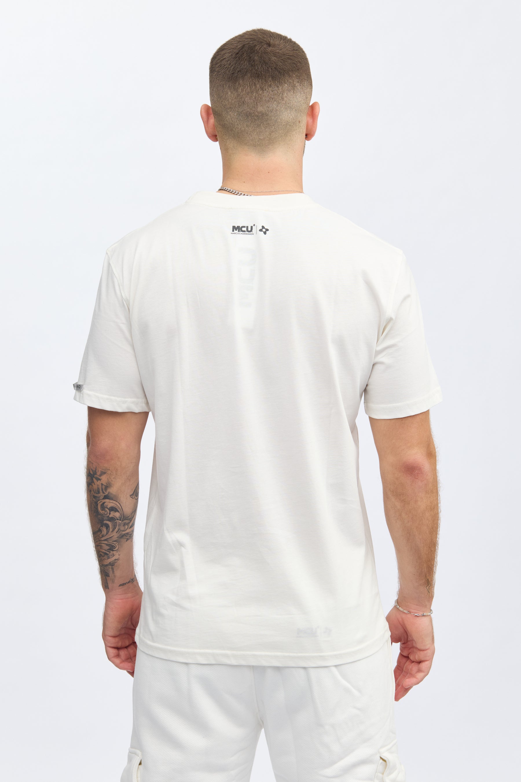 M.C.U Marco Cassese Union T-SHIRT PANNA-9011MCU