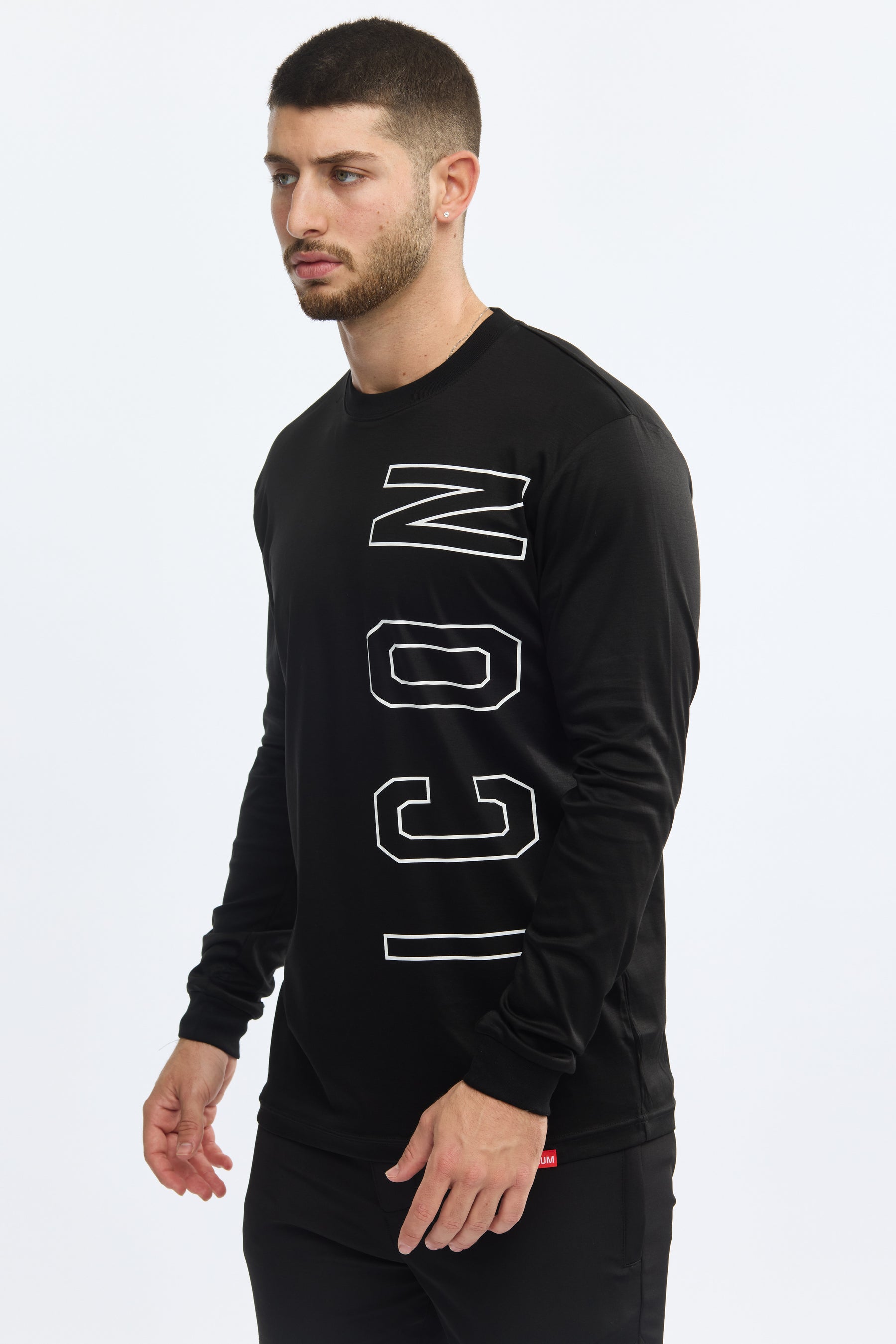 ICON Premium Long Sleeve T-Shirt Logo Slim Fit