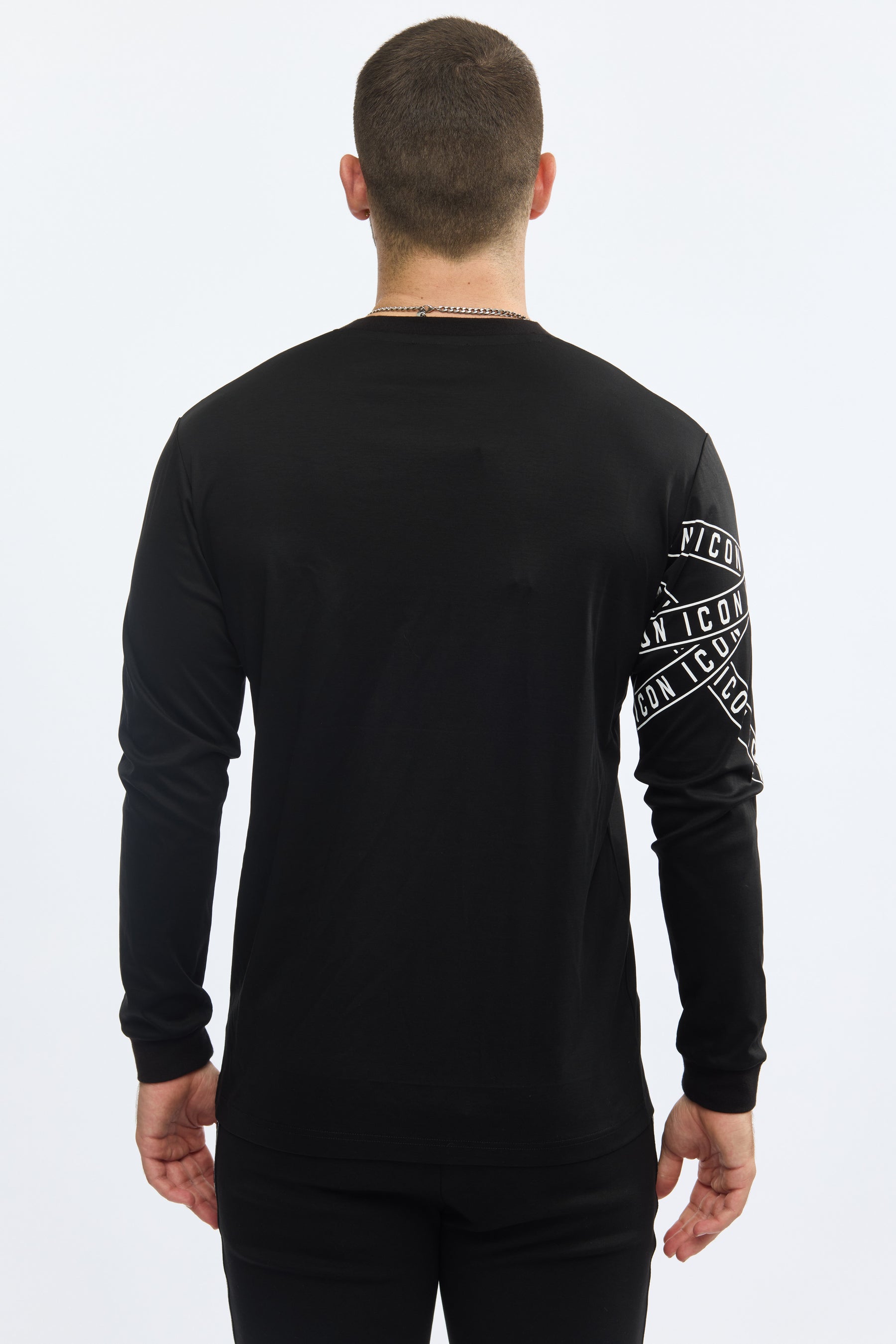 ICON Premium Long Sleeve T-Shirt Logo PM7301-FW - black