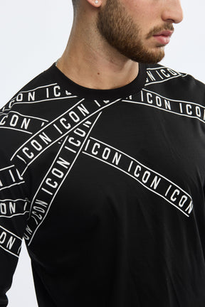 ICON Premium Long Sleeve T-Shirt Logo PM7301-FW - black