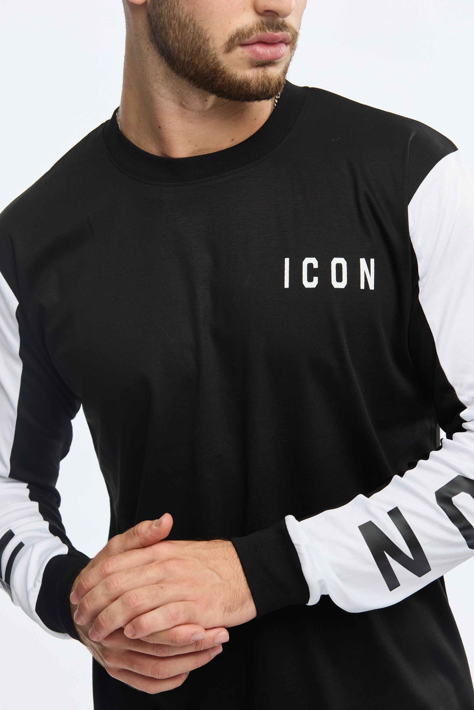 ICON Premium Long Sleeve T-Shirt Logo Slim Fit