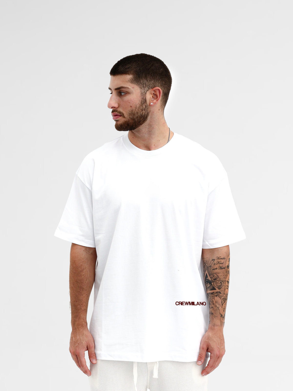 CREW Milano Oversize T-Shirt Logo Print