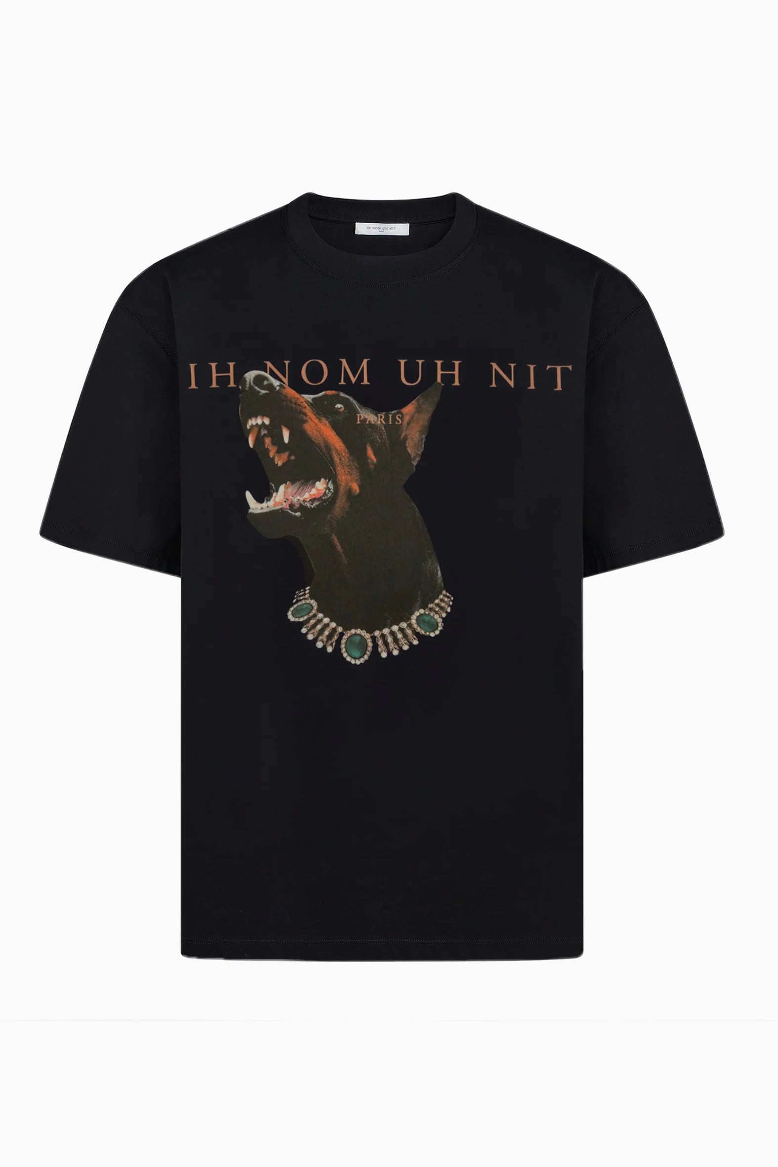 IH NOM UH NIT Paris New Dobermann Print T-Shirt