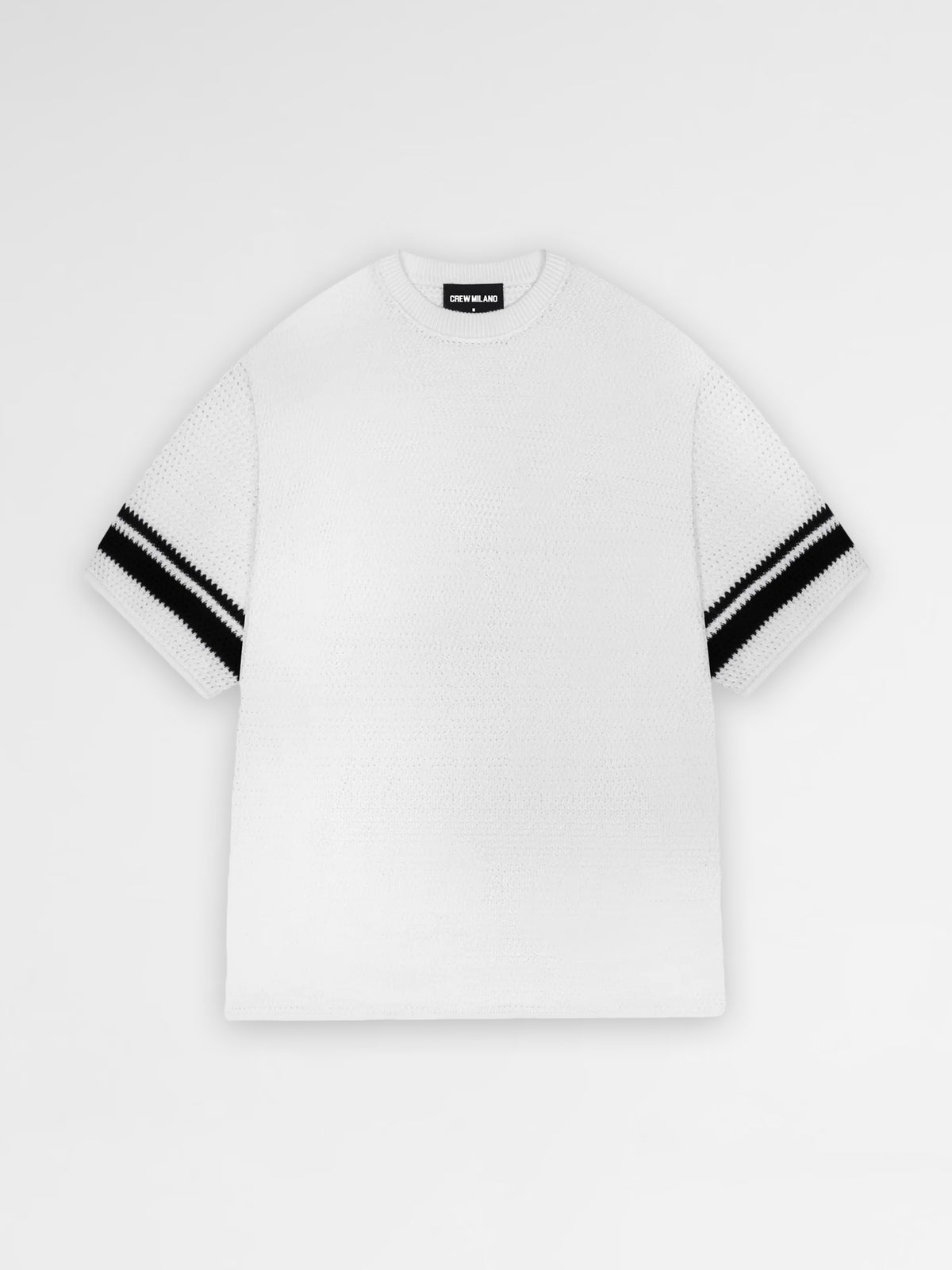 CREW Milano Oversize T-Shirt Knitwear White