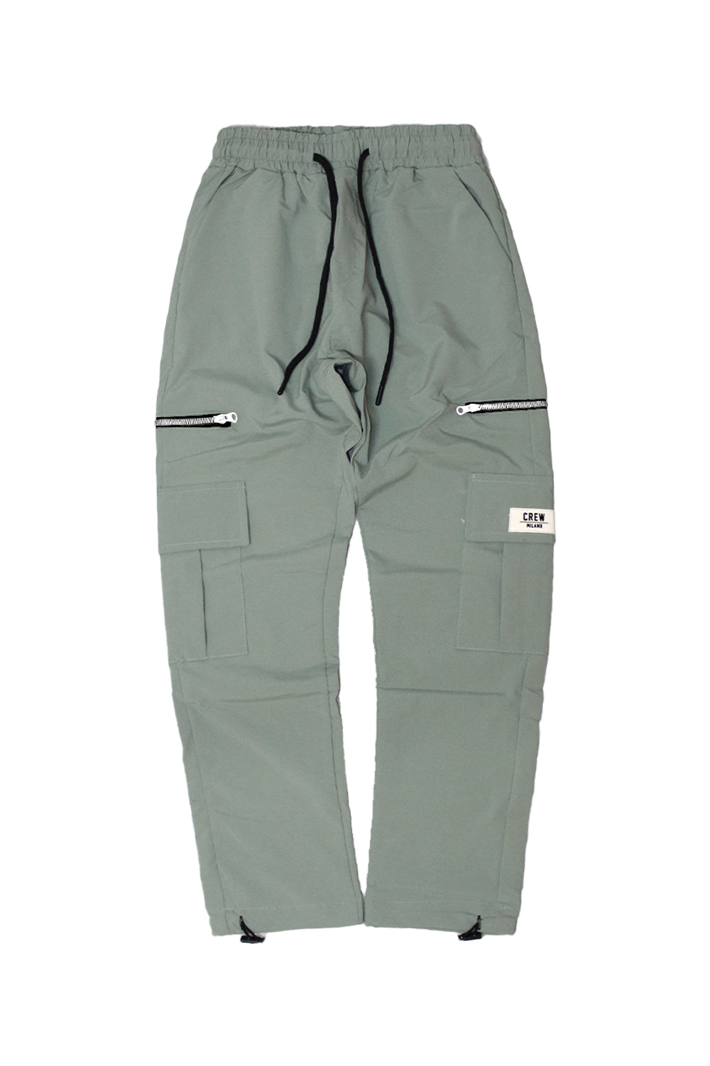 CREW Mint Green Cargo Pants Zipper Lace
