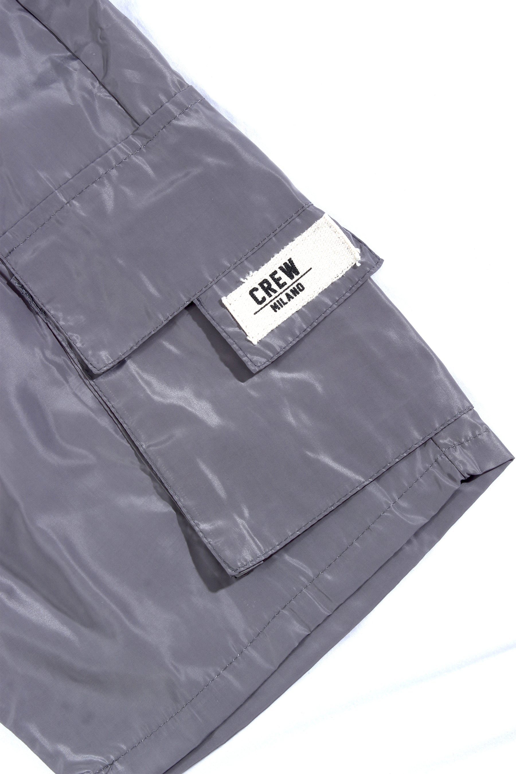 CREW Short Shine Cargo 2 Pockets Pants Grey