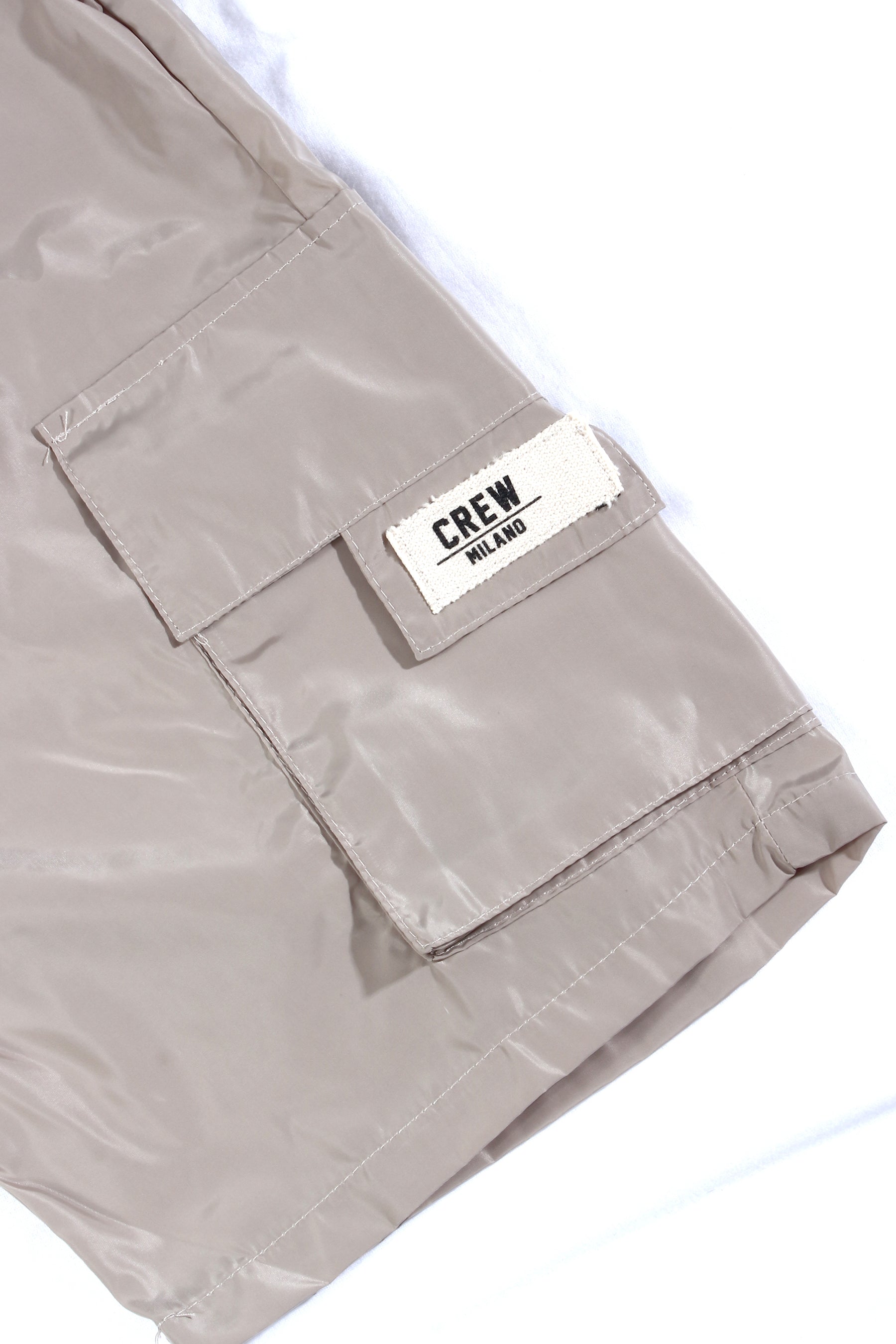 CREW Short Shine Cargo 2 Pockets Pants Beige