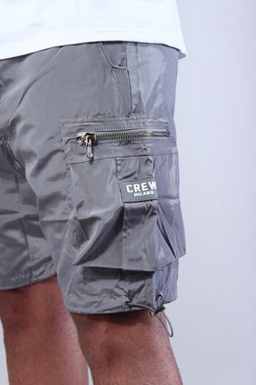CREW Short Cargo Zipper Lace Grey