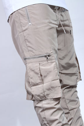 CREW Duo Premium Pockets Cargo Pants Beige