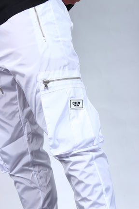 CREW Duo Premium Pockets Cargo Pants White Snow
