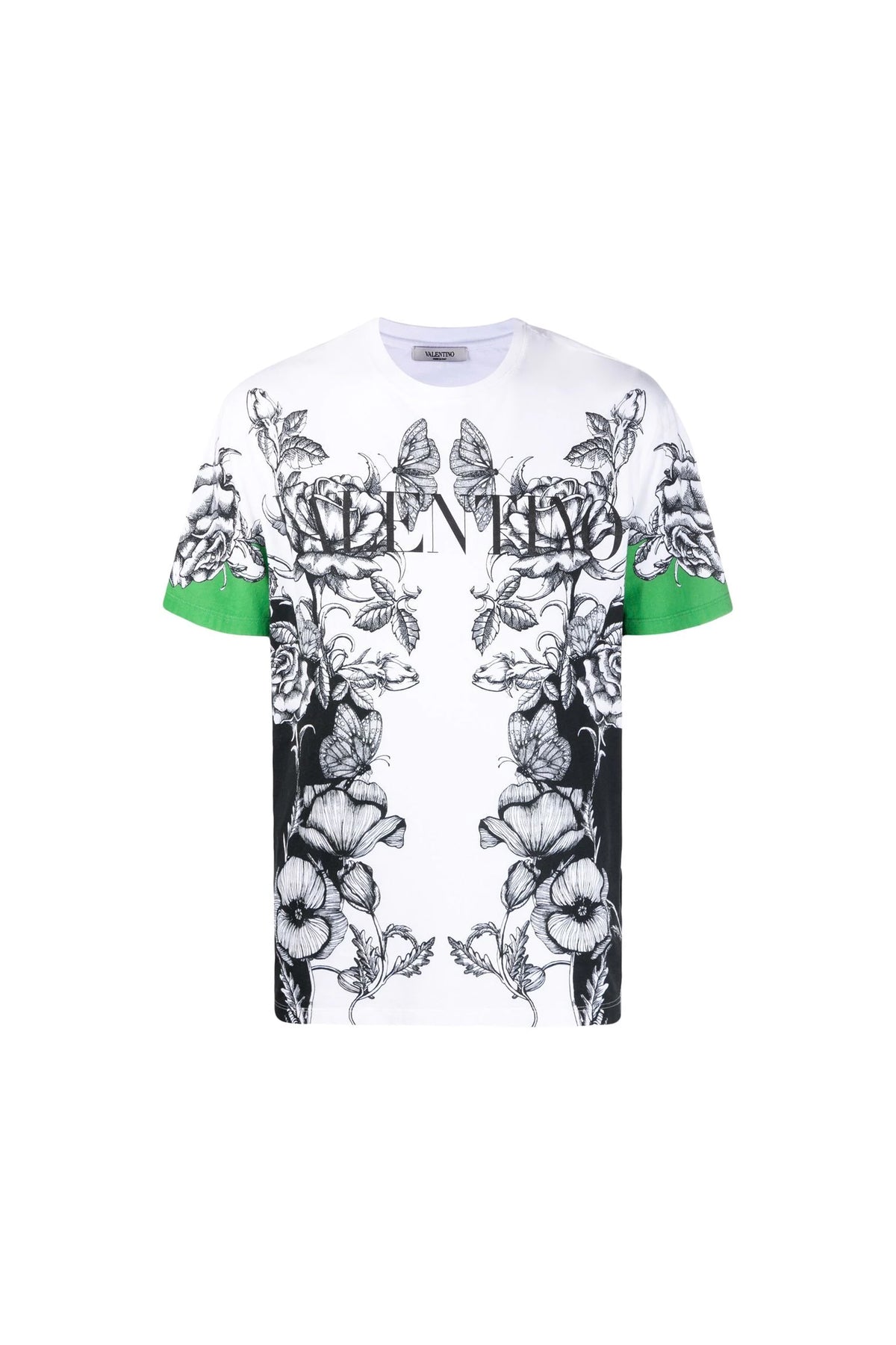 Valentino Dark Blooming-print short-sleeve T-shirt