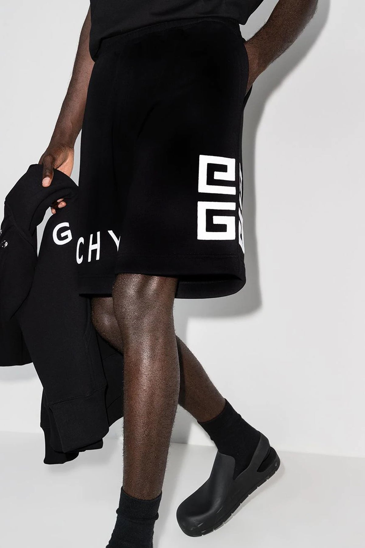 Givenchy brushed logo track shorts