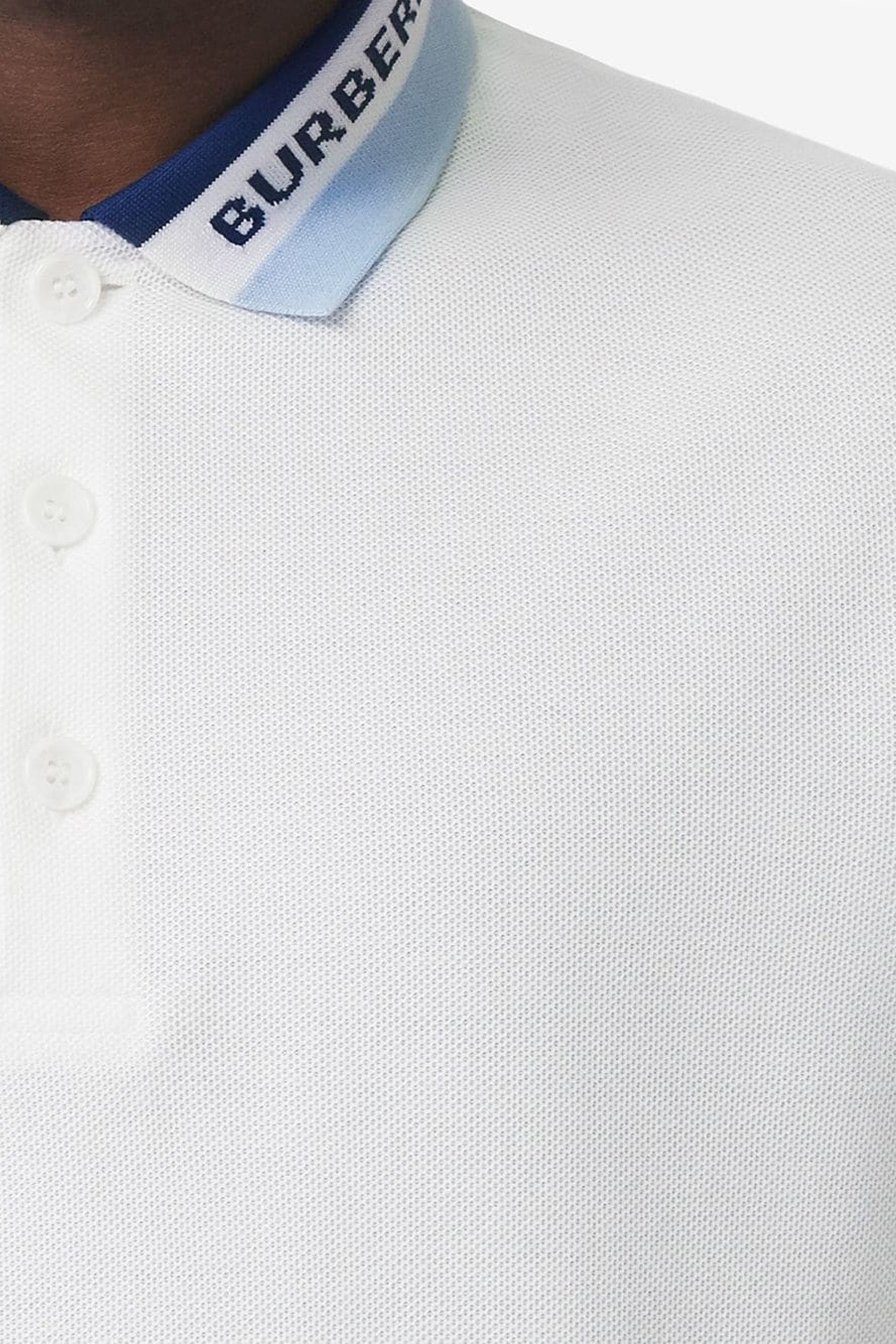 Burberry contrast-collar polo shirt