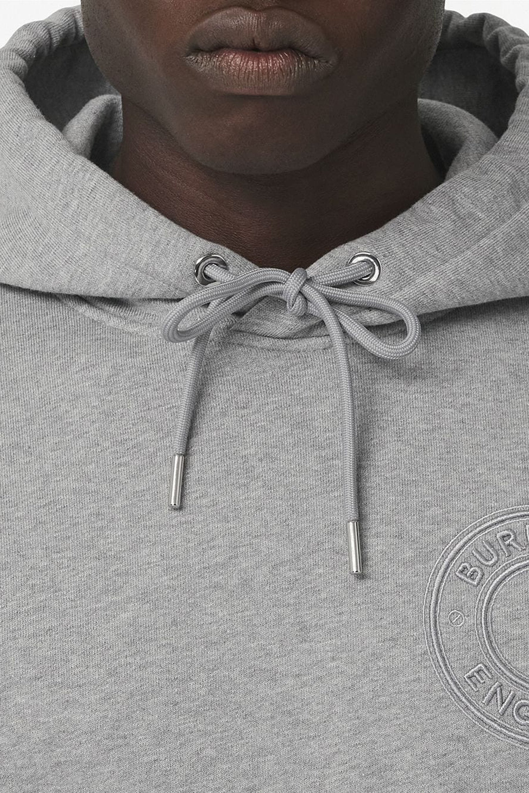 Burberry logo-embroidered hoodie