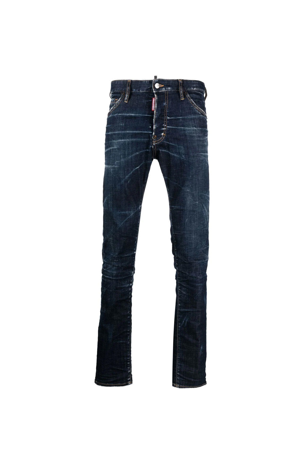 Dsquared2 logo-patch slim-cut jeans