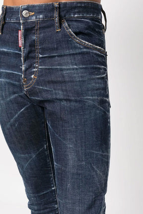 Dsquared2 logo-patch slim-cut jeans