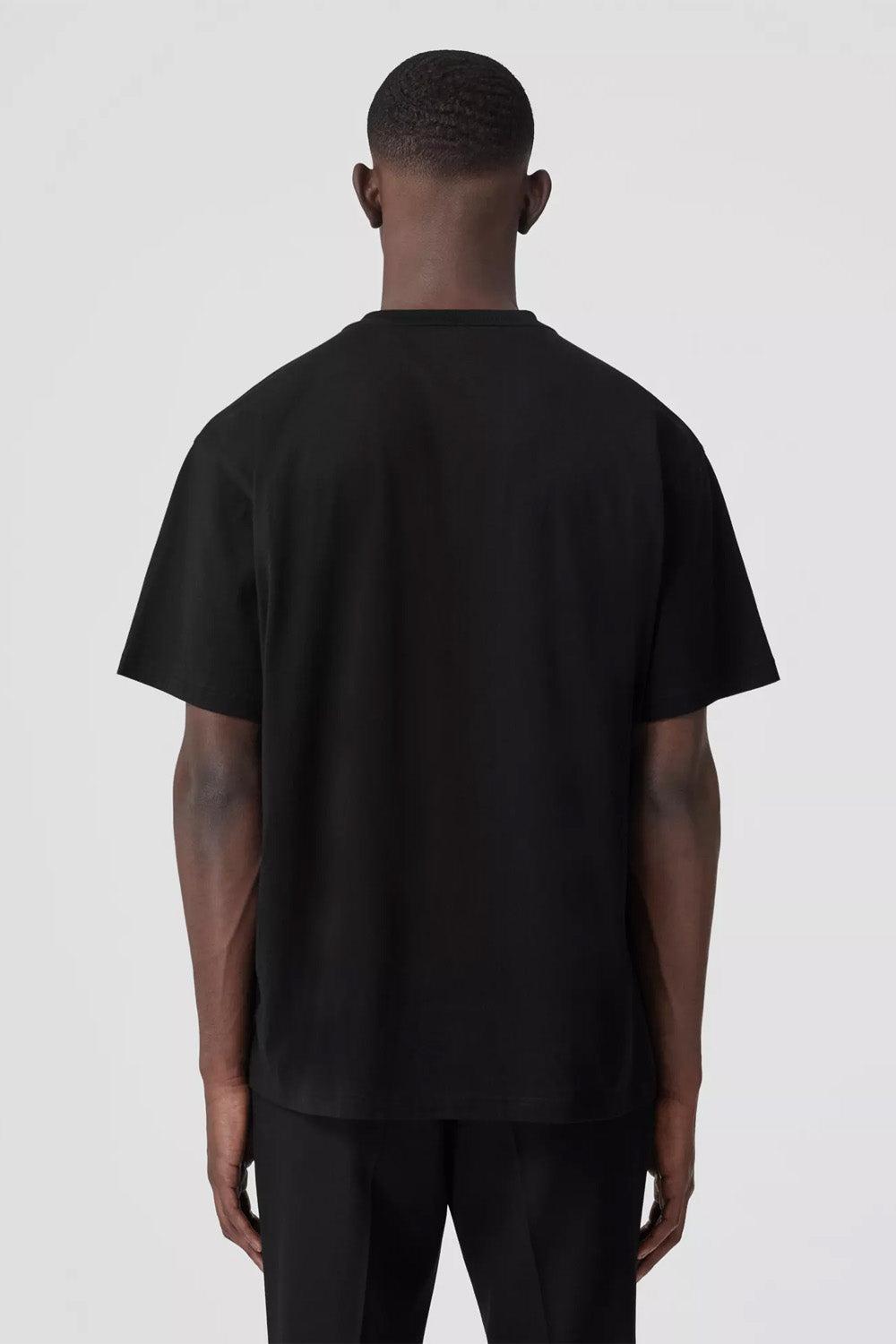Burberry Logo Print Cotton Oversized T-shirt black
