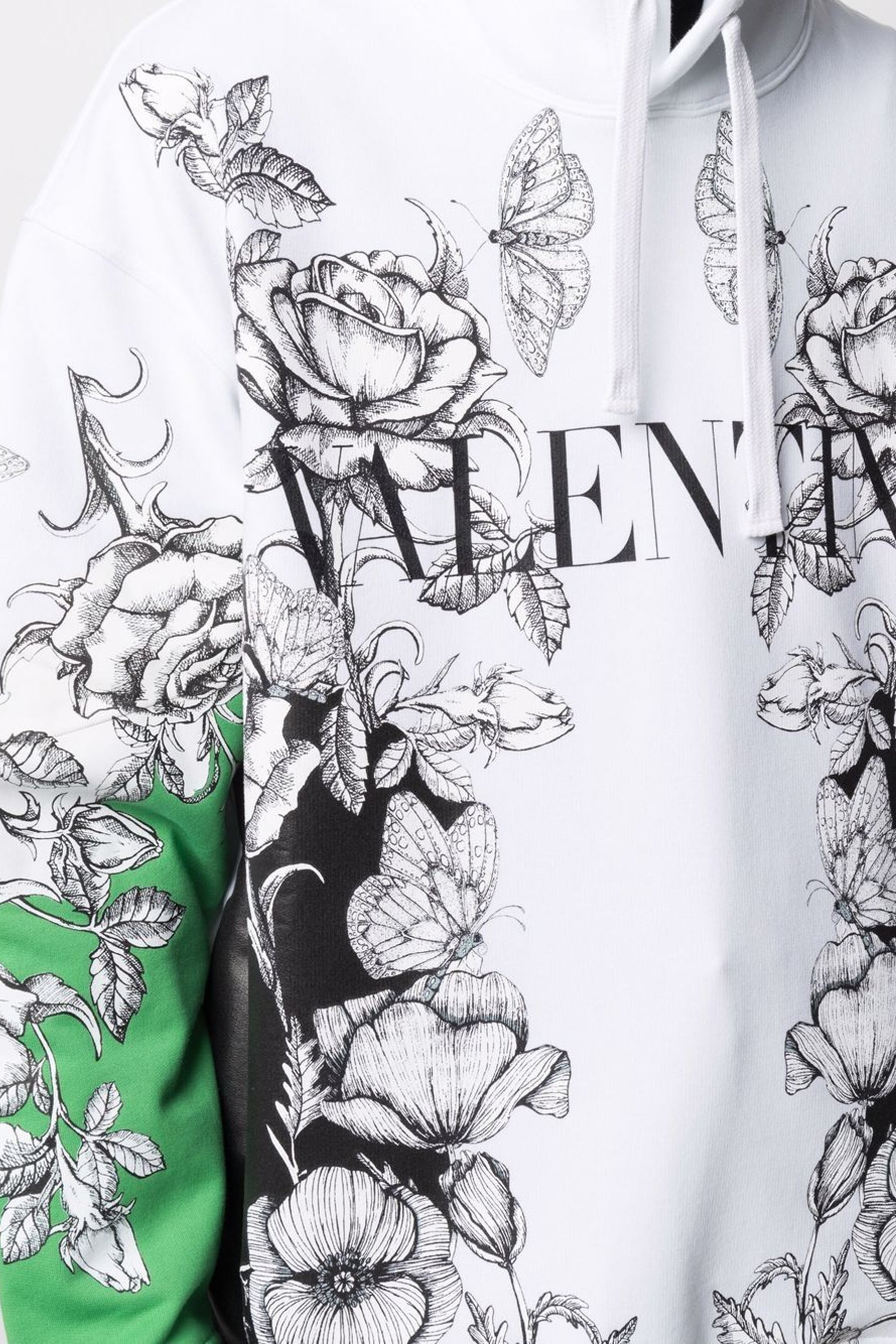 Valentino Dark Blooming print hoodie