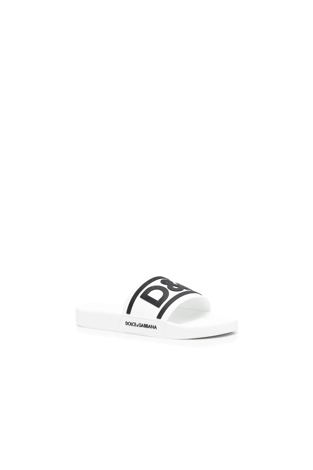 Dolce & Gabbana logo-print beach sliders white