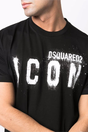 Dsquared2 logo-print short-sleeve T-shirt black