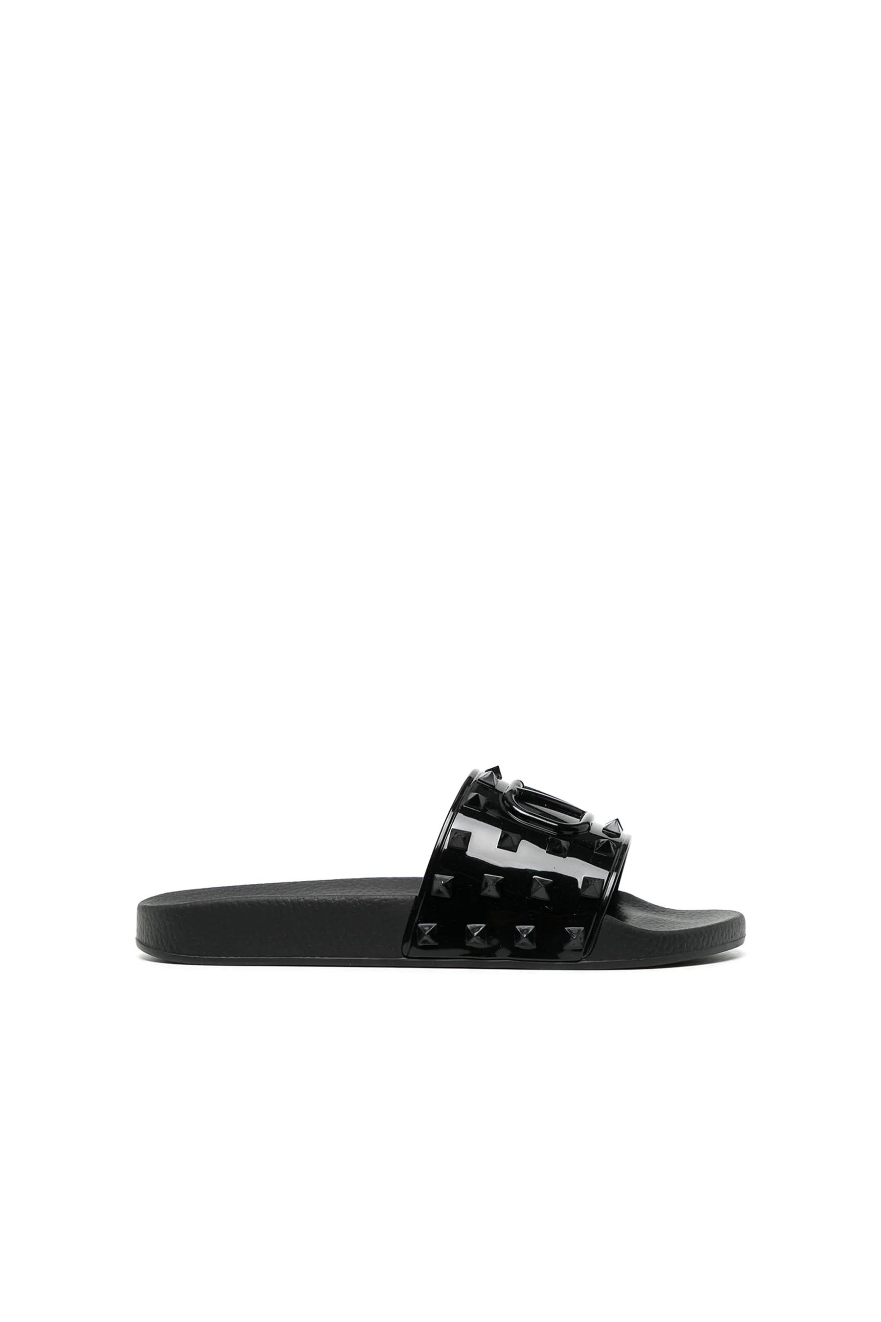 Valentino Vlogo Rockstud flat slides