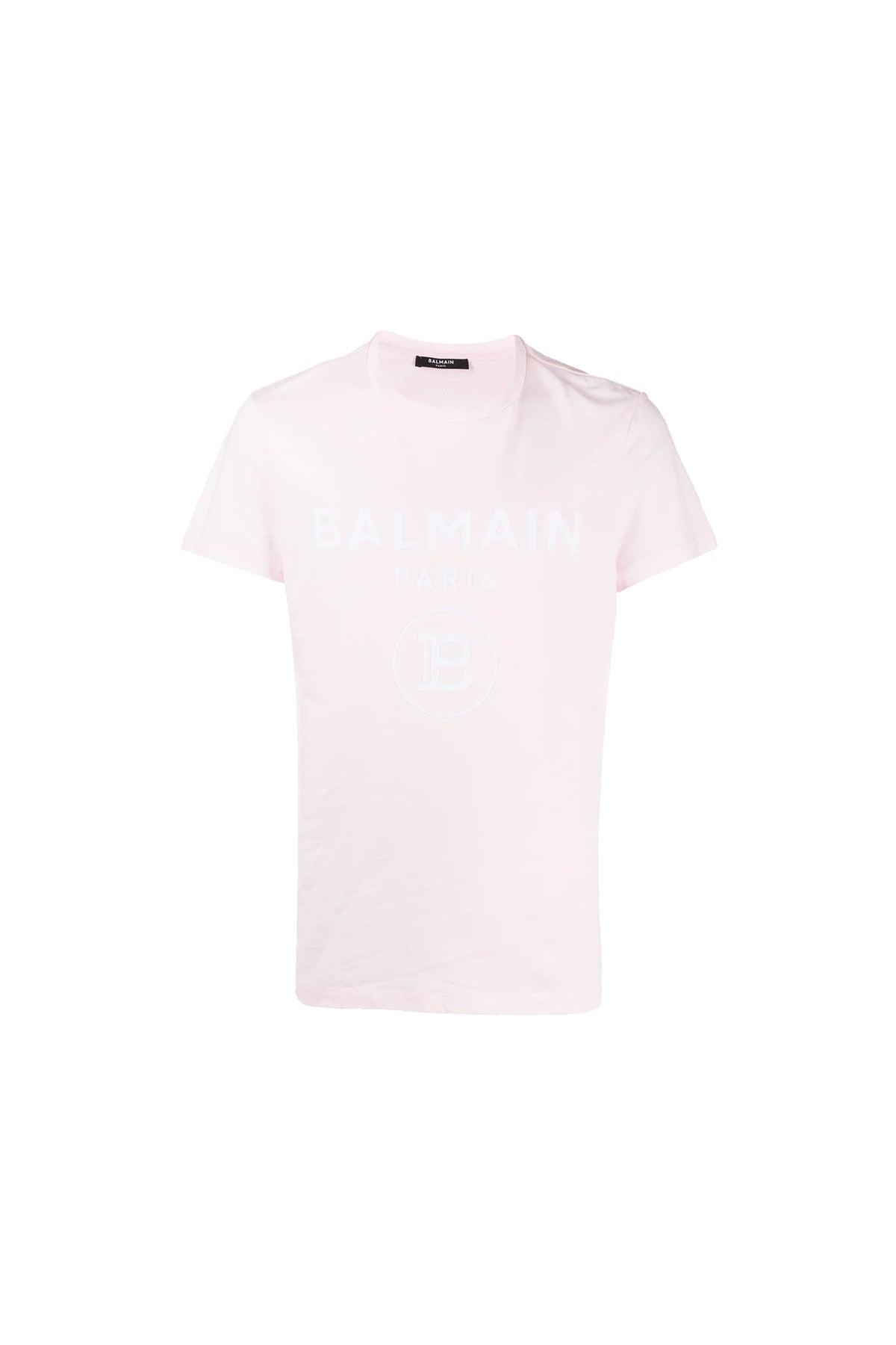 Balmain Pink Logo T-Shirt