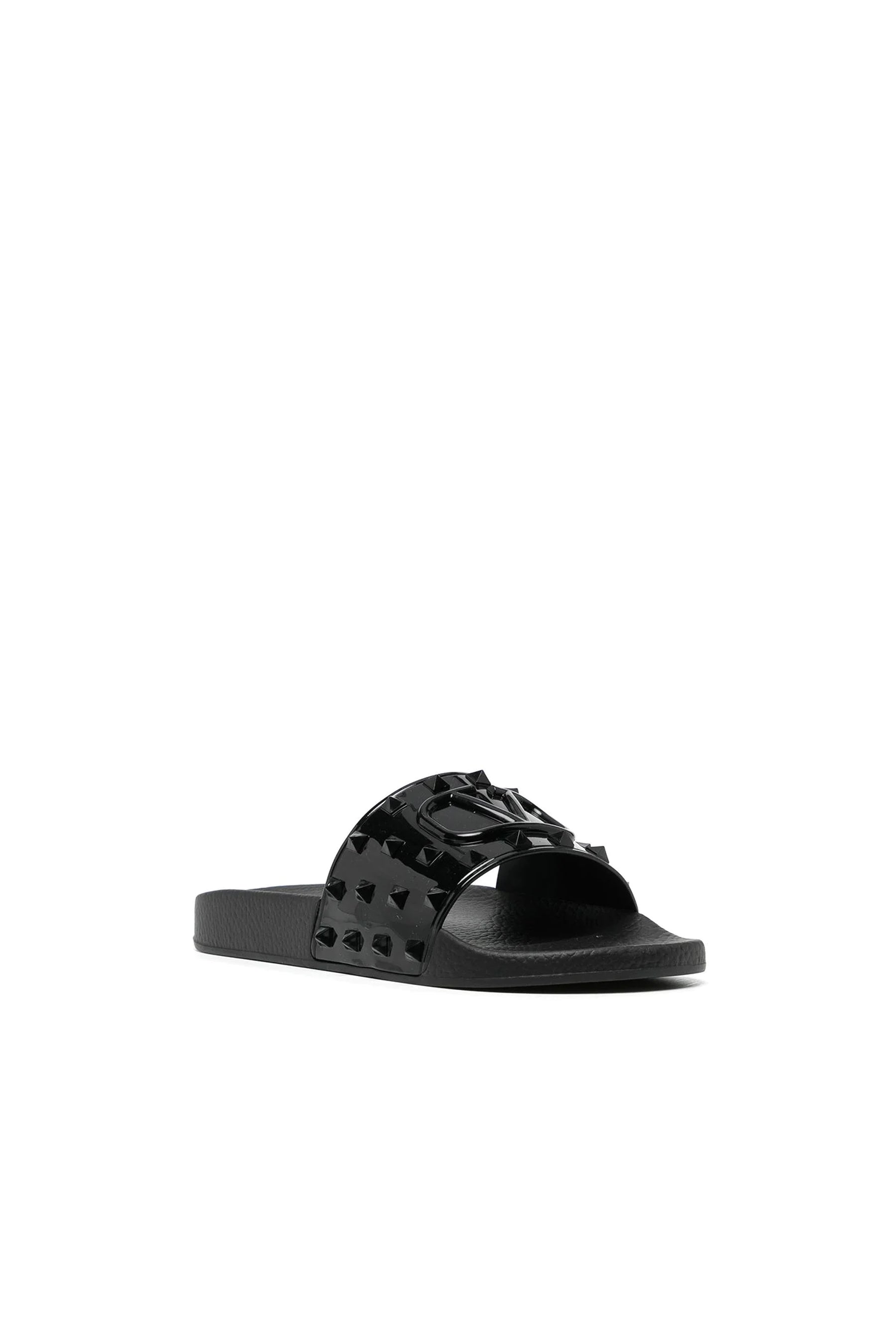 Valentino Vlogo Rockstud flat slides