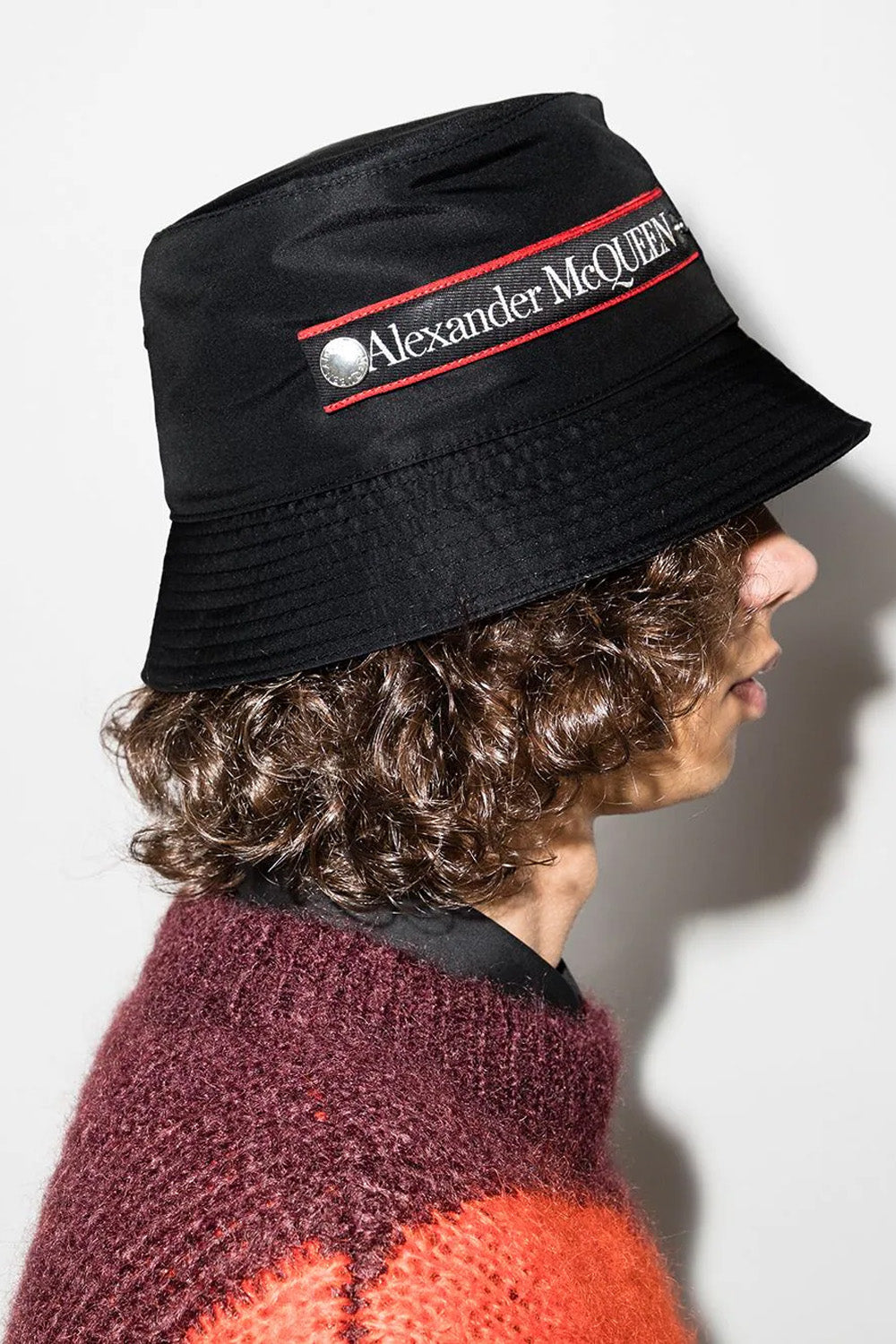 Alexander McQueen Graffiti logo bucket hat